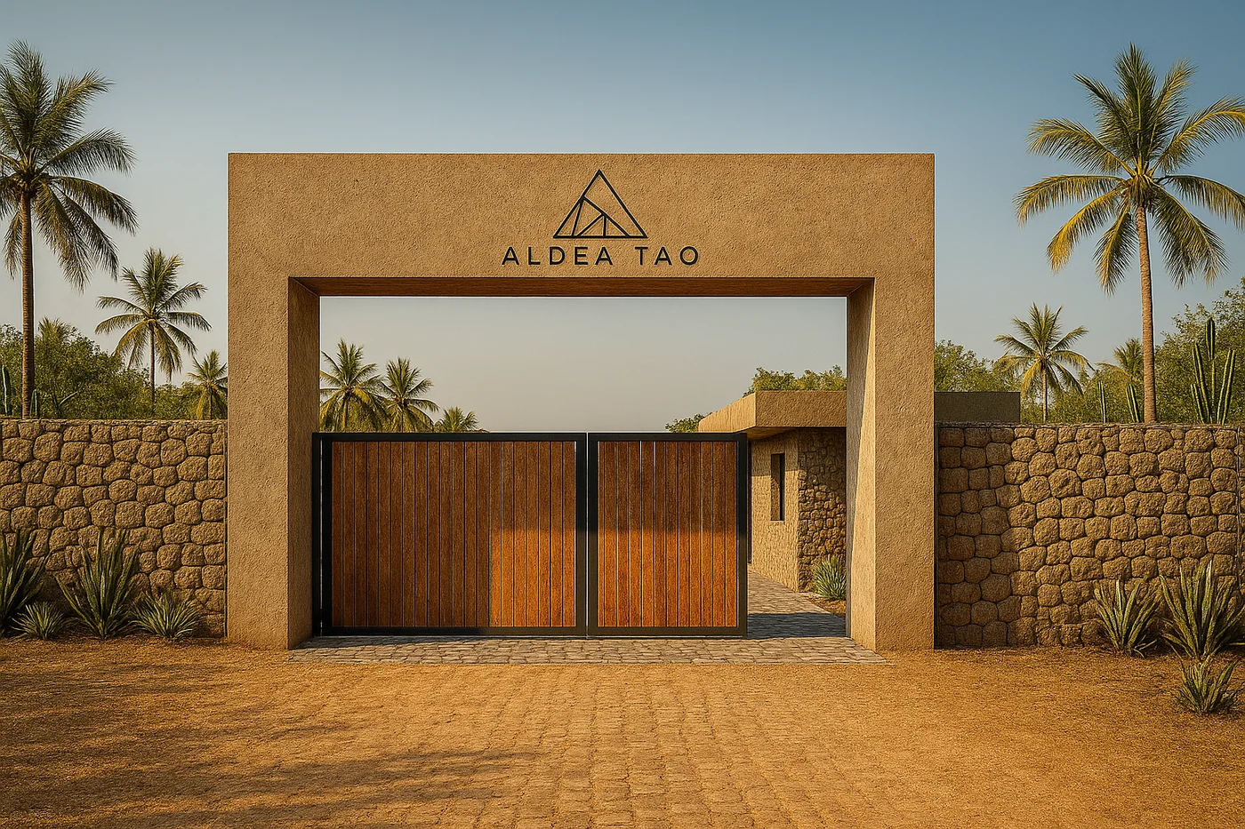 Acceso Aldea Tao (render)