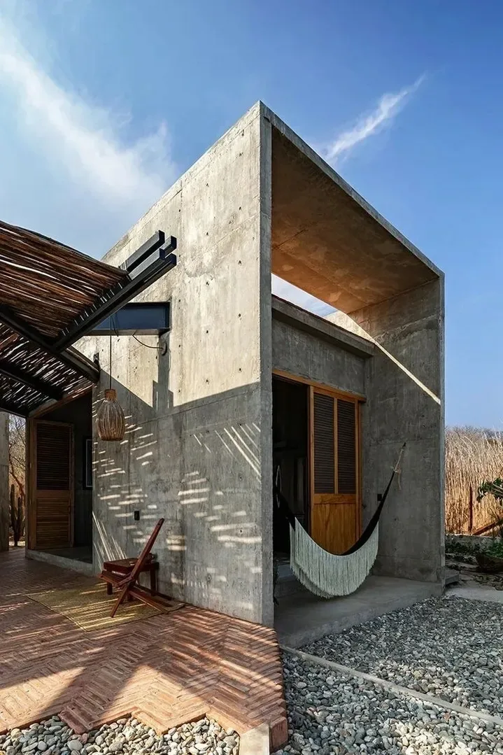 Concreto y madera