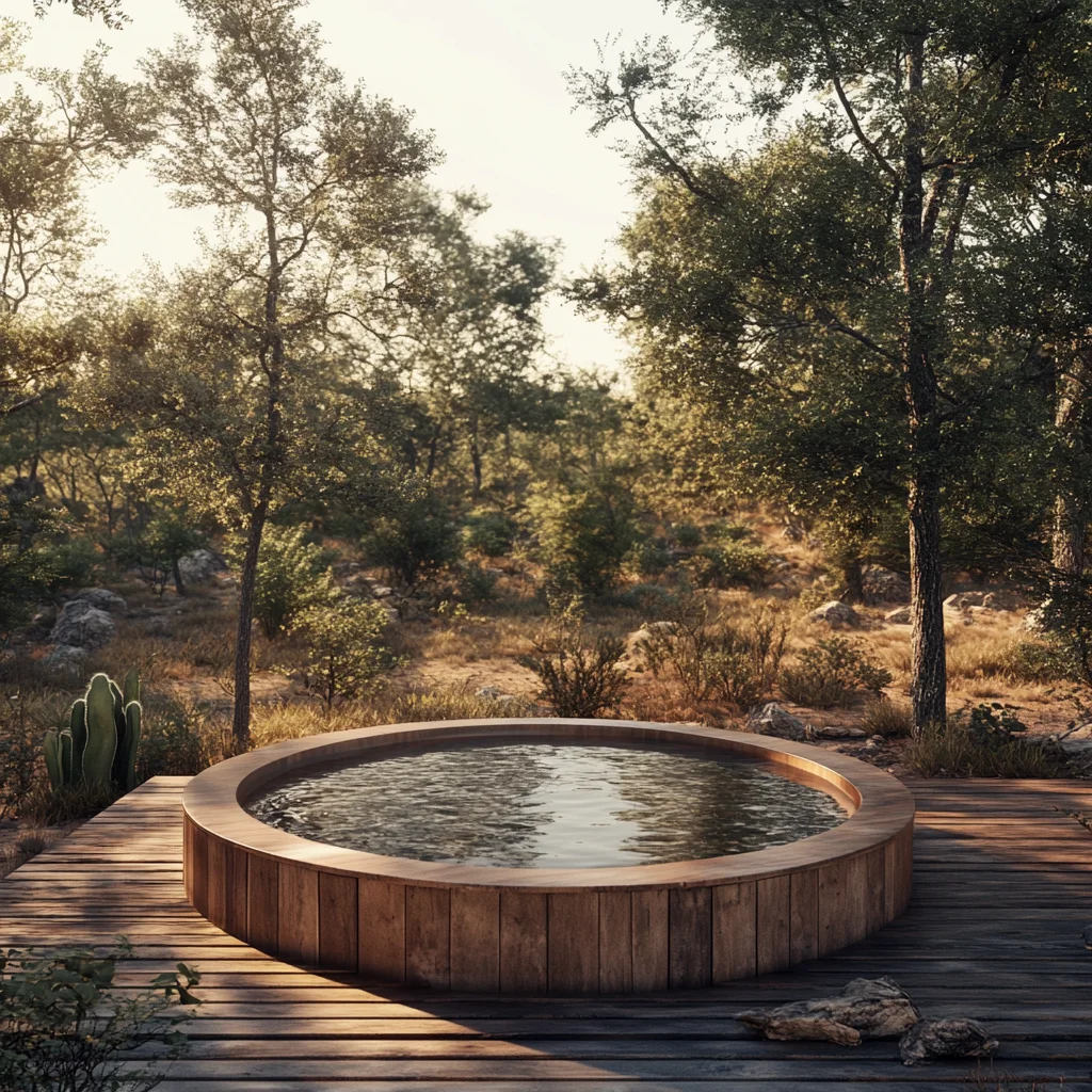 Jacuzzi al aire libre (render)